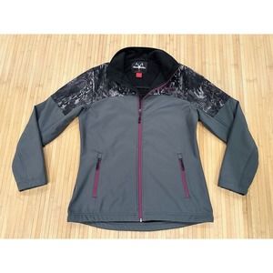 Black Antler "Gabrielle" Gray, Black & Purple Jacket Women’s Sz M Camo